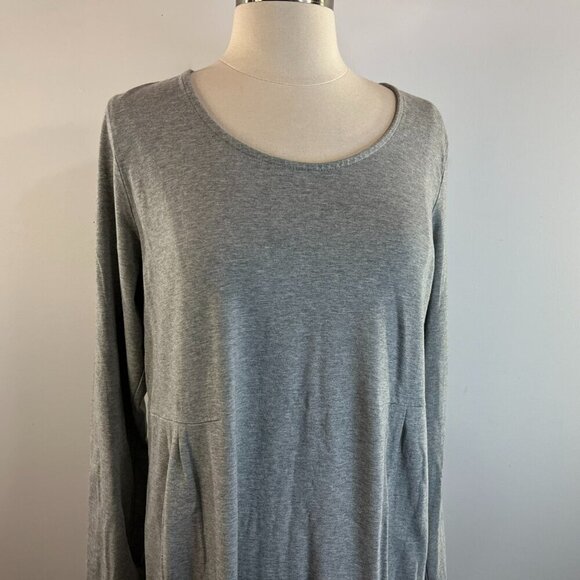J. Jill Women's Grey Stretch Casual Dress - Size Medium - Picture 3 of 6